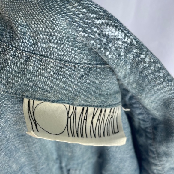 Vintage 1970s / 1980s Iconic Norma Kamali Denim Dress - Picture 4 of 4